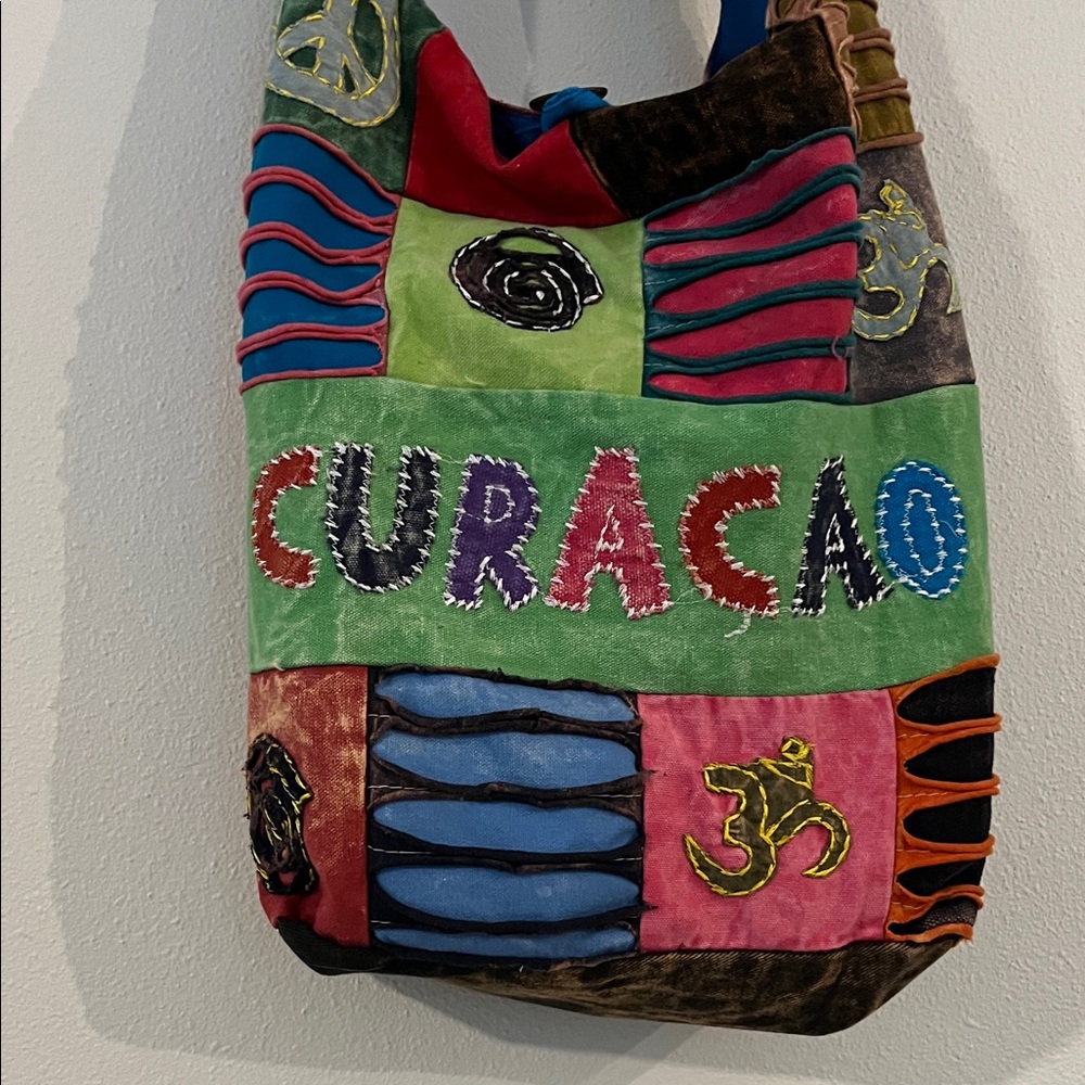 Colorful Patchwork Shoulder Bag curaçao crossbody hand made